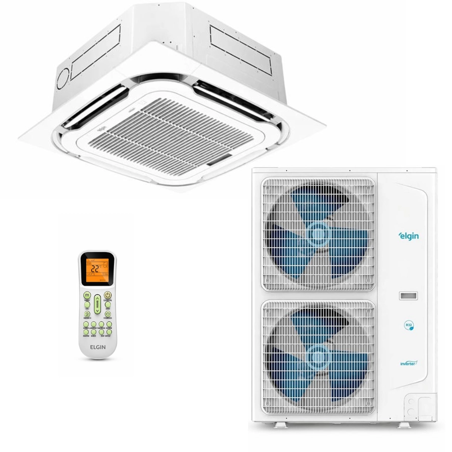 Ar-Condicionado Cassete 4 Vias Elgin 60000 BTUs Só Frio 220V 45KDFI60C2NA
