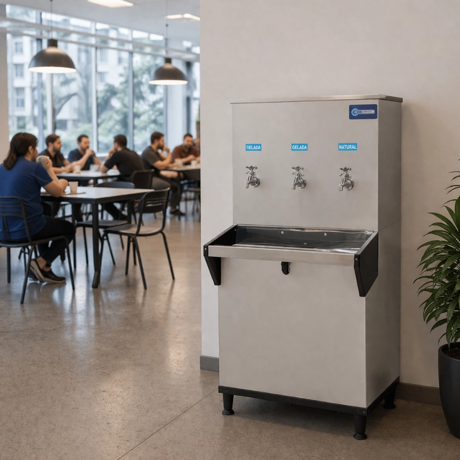 Bebedouro Industrial 100L Inox com Purificador 3 Torneiras Knox KX10 220V
