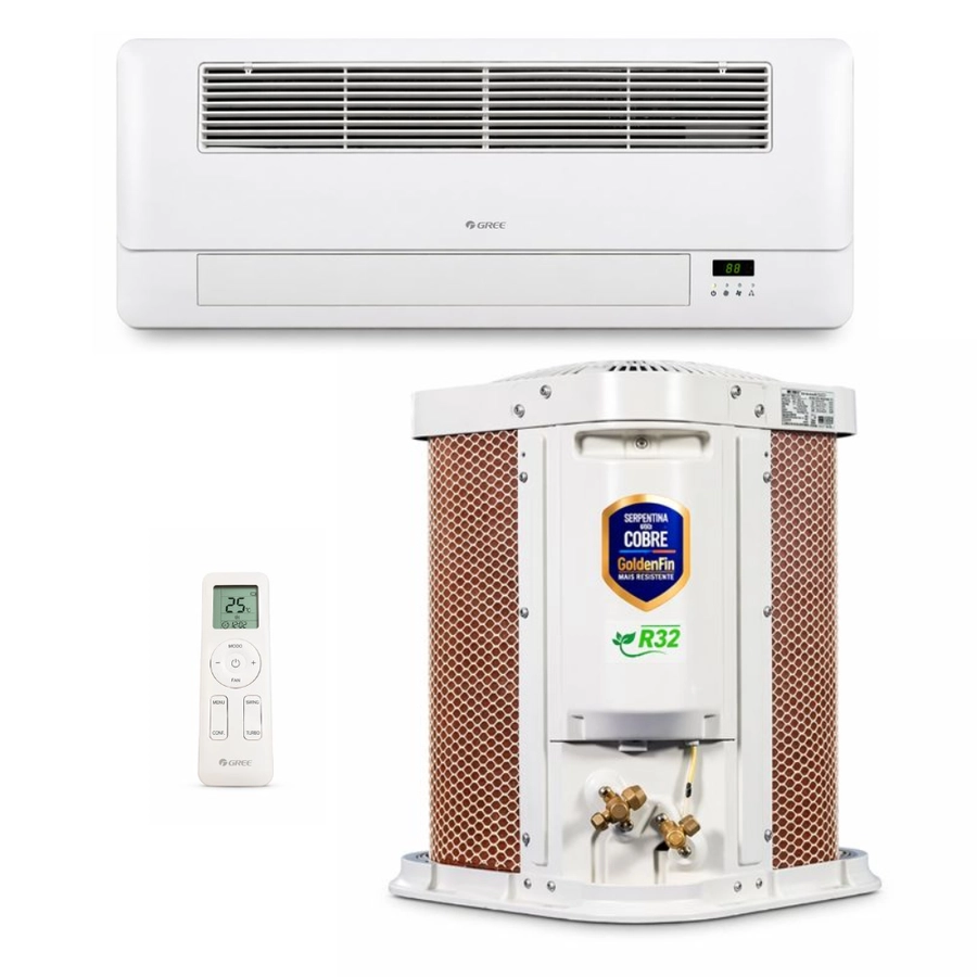 Ar-Condicionado Cassete 1 Via Inverter Gree G-Linea 22000 BTUs Só Frio R32 220V