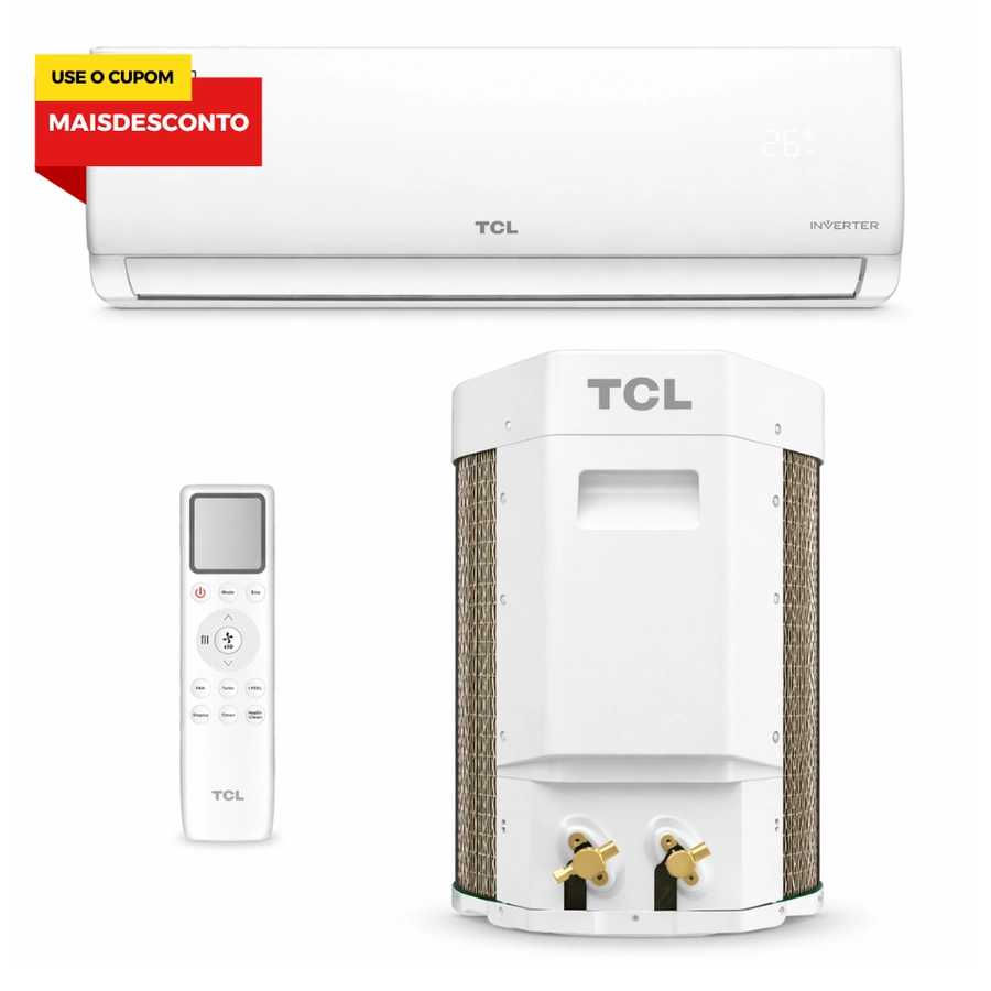 Ar-Condicionado Split Inverter TCL 12000 BTUs Só Frio 220V Modelo Barril