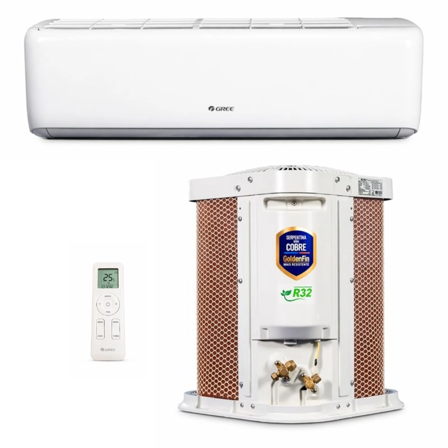 Ar Condicionado Split HW Gree G-Top Auto Inverter 12000 Btus Frio R32 220V Wi-Fi