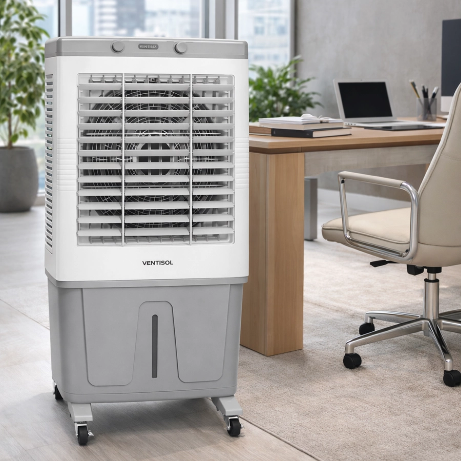 Climatizador Industrial 125L 400W 127V Ventisol Pro Branco/Cinza