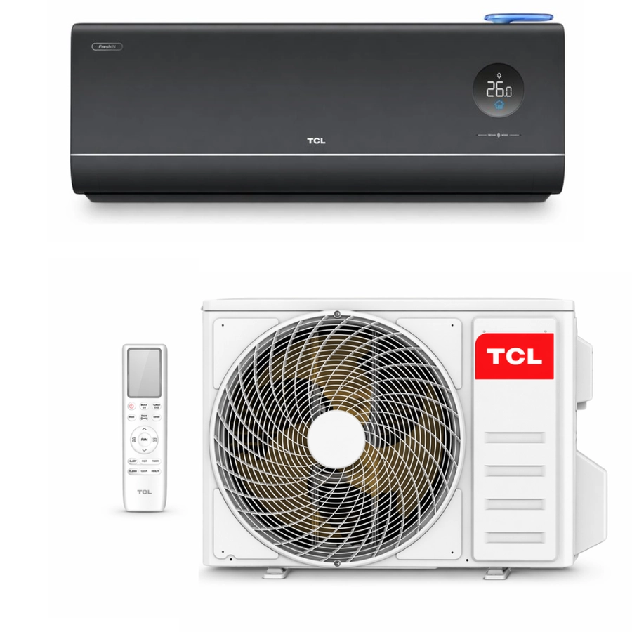 Ar-Condicionado Split Hi-Wall TCL FreshIN 3.0 Black Inverter 12000 BTUs Só Frio 220V