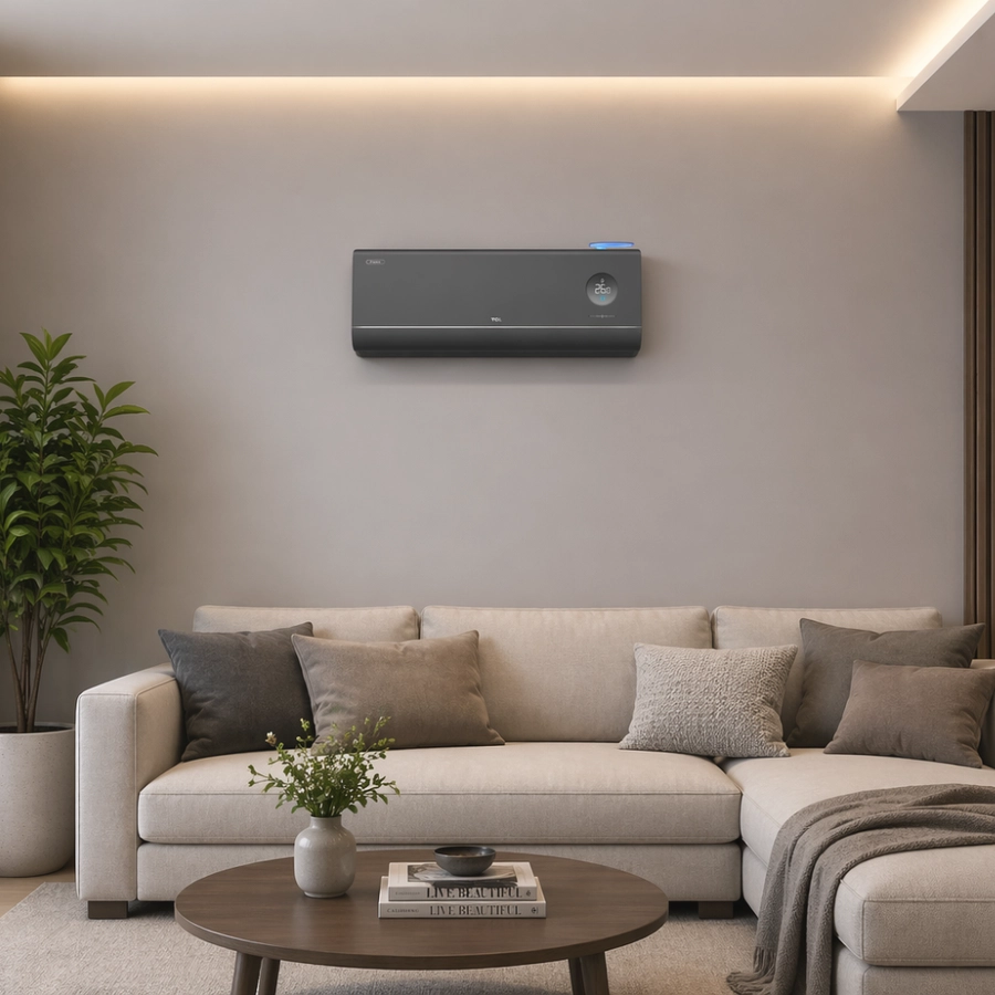 Ar-Condicionado Split Hi-Wall TCL FreshIN 3.0 Black Inverter 12000 BTUs Só Frio 220V