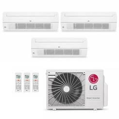 Ar-Condicionado Multi Split Inverter LG 30000 BTUs (2x Evap K7 12000 + 1x Evap K7 18000) Quente e Frio 220V