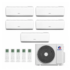 Ar Condicionado Multi Split Inverter Gree G-Max 42000 BTUs (3x Evap HW 12000 + 2x Evap HW 18000) Quente e Frio Até 5 Ambientes 220V