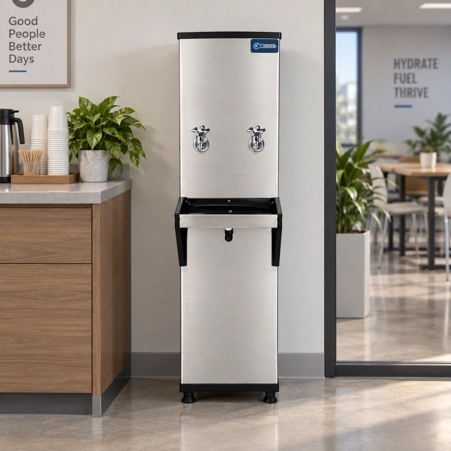 Bebedouro Industrial Coluna Knox 25L 2 Torneiras Geladas Inox 220V