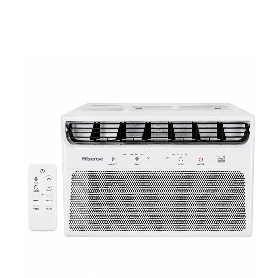 Ar-Condicionado de Janela Hisense 10000 BTUs Só Frio R32 220V Wi-Fi