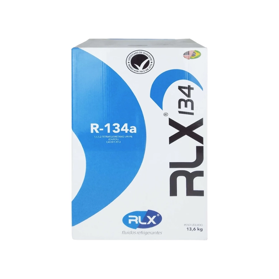Gás Refrigerante RLX134 13,6kg Botija para Refrigeração Comercial