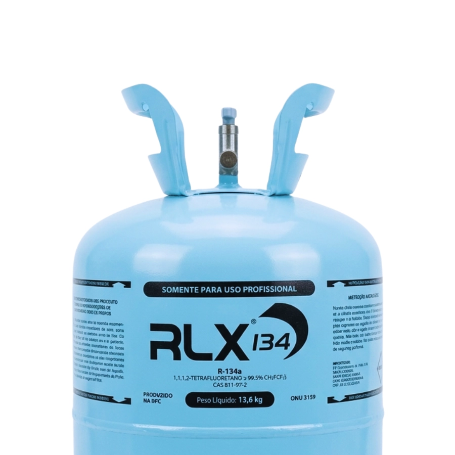 Gás Refrigerante RLX134 13,6kg Botija para Refrigeração Comercial