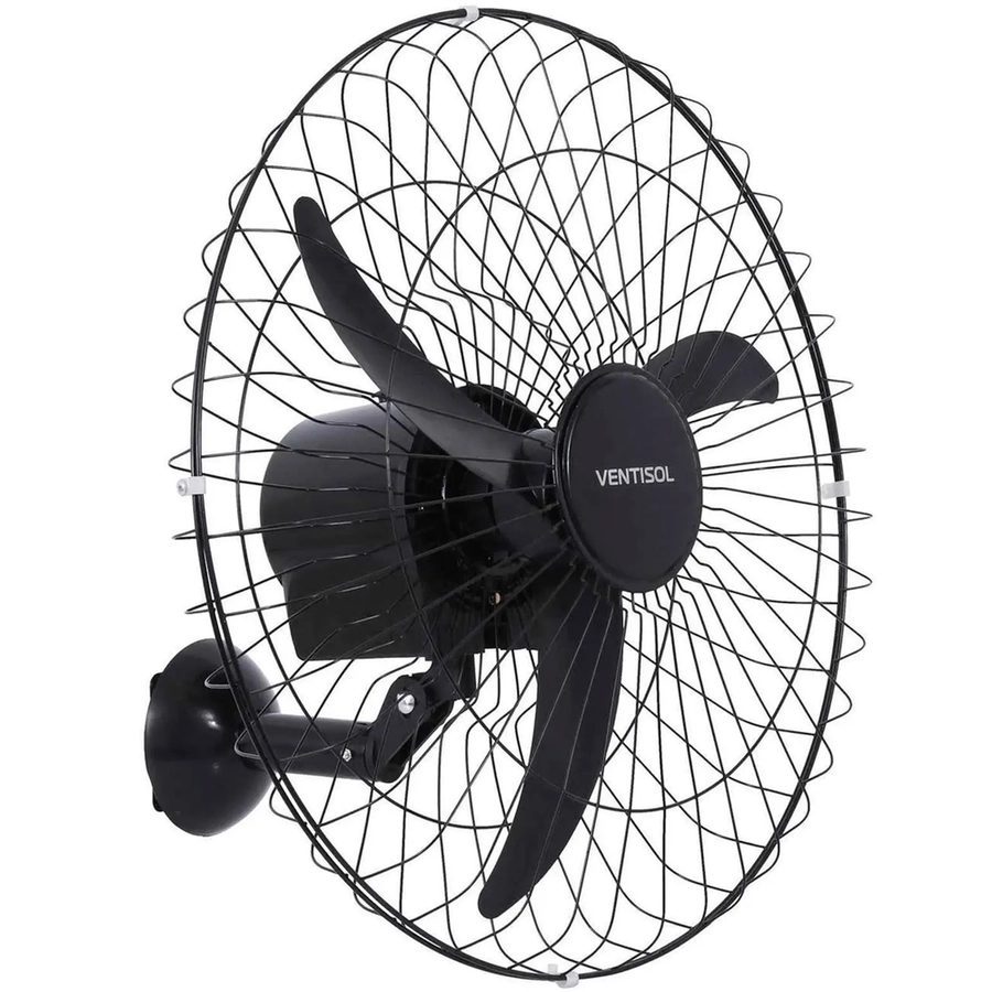Ventilador De Parede Ventisol Oscilante 60cm Bivolt Preto