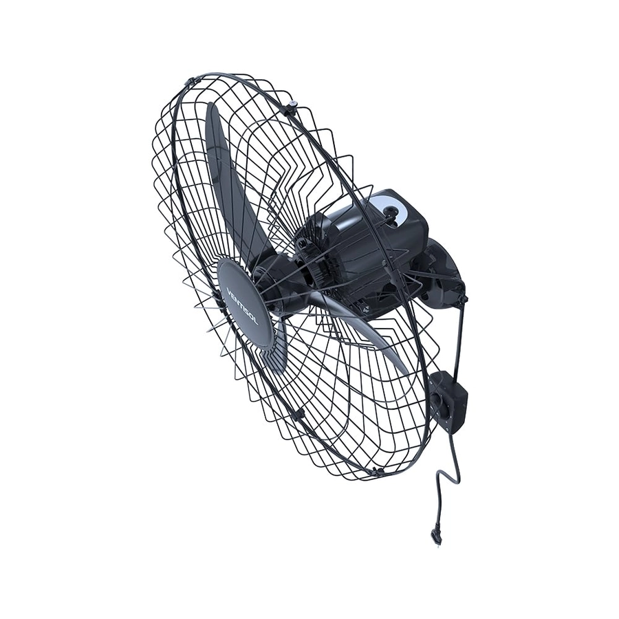 Ventilador De Parede Ventisol Oscilante 60cm Bivolt Preto