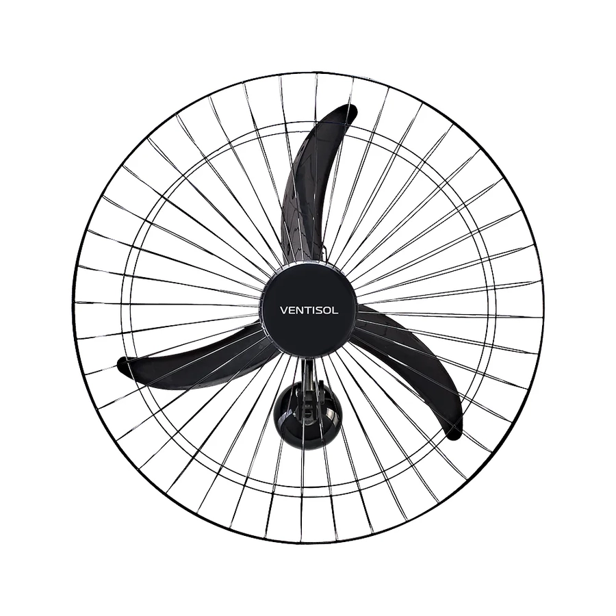 Ventilador De Parede Ventisol Oscilante 60cm Bivolt Preto